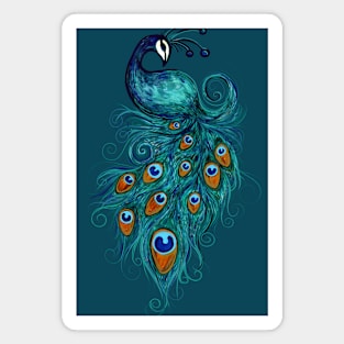 Peacock Magnet